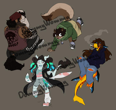 Bottom left character belongs to Lightwinded.