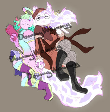 Characters belong to Leejamin.